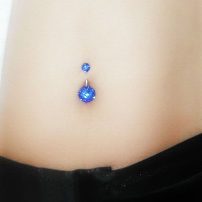 Modni prstenovi od nehrđajućeg čelika za pupak za žene, djevojke, kristalne naušnice za piercing za pupak, seksi nakit za tijelo, poklon, 1 KOM.