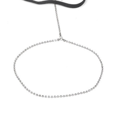 Modni rastezljivi lanac za noge s vještačkim kamenčićima, ženski modni lanac za bedra s vještačkim dijamantima, jednostavan ulični lanac za tapšanje za plažu