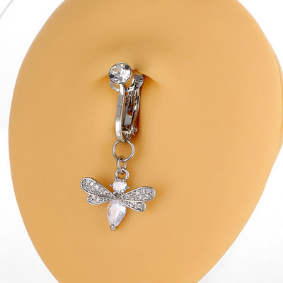 1 tk vask armas mesilase kõhu nööp rõngas naba augustamine naba augustamine sõrmus Ehted multifilm naba rõngas kõrge kvaliteediga O