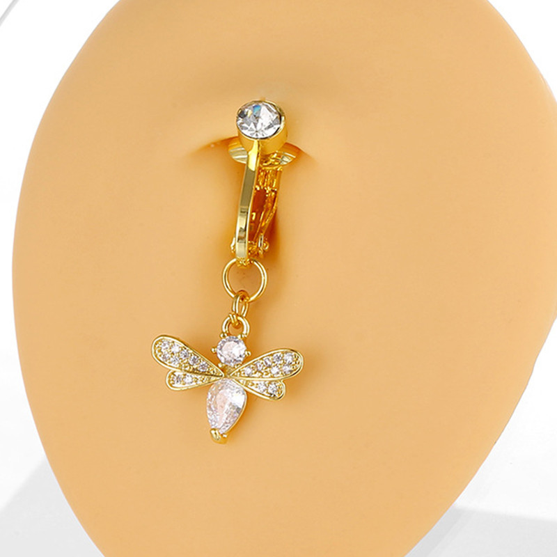 1 tk vask armas mesilase kõhu nööp rõngas naba augustamine naba augustamine sõrmus Ehted multifilm naba rõngas kõrge kvaliteediga O