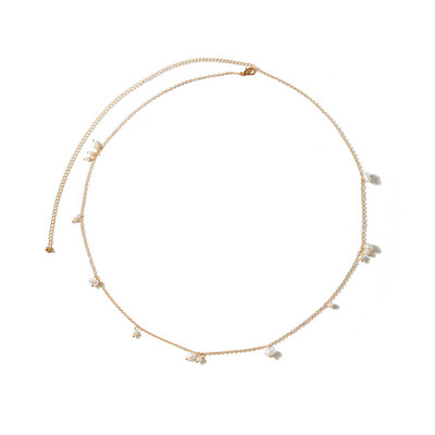 Vintage farmec Minimalism perla metal talie lanț pentru femei sexy plajă bikini corp lanț bijuterii vara moda accesorii