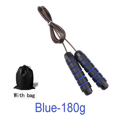 Σχοινάκι άλματος 3M χωρίς κουβάρια Γρήγορη ταχύτητα άλμα με σχοινί Ρουλεμάν καλωδίων Χάλυβας Skipping Rope Gym Fitness Home Άσκηση Λεπτό σώμα