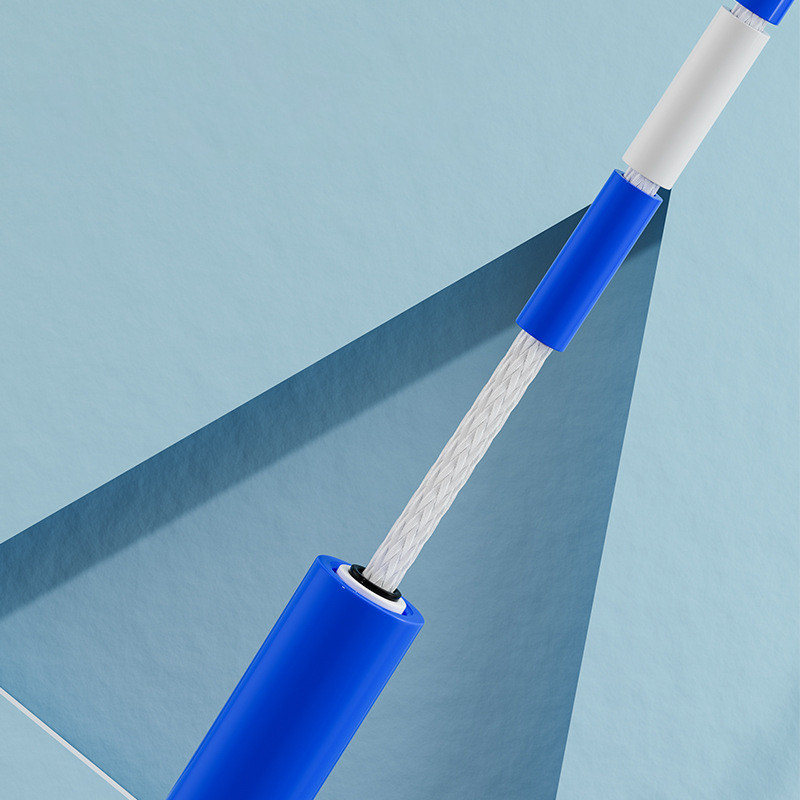 2,8M minkšta karoliukų šuolio virvė, neslystanti, reguliuojama rankena, nesipainiojanti, segmentuota fitneso šokinėjimo virvė Fitneso palaikymas Treniruotės