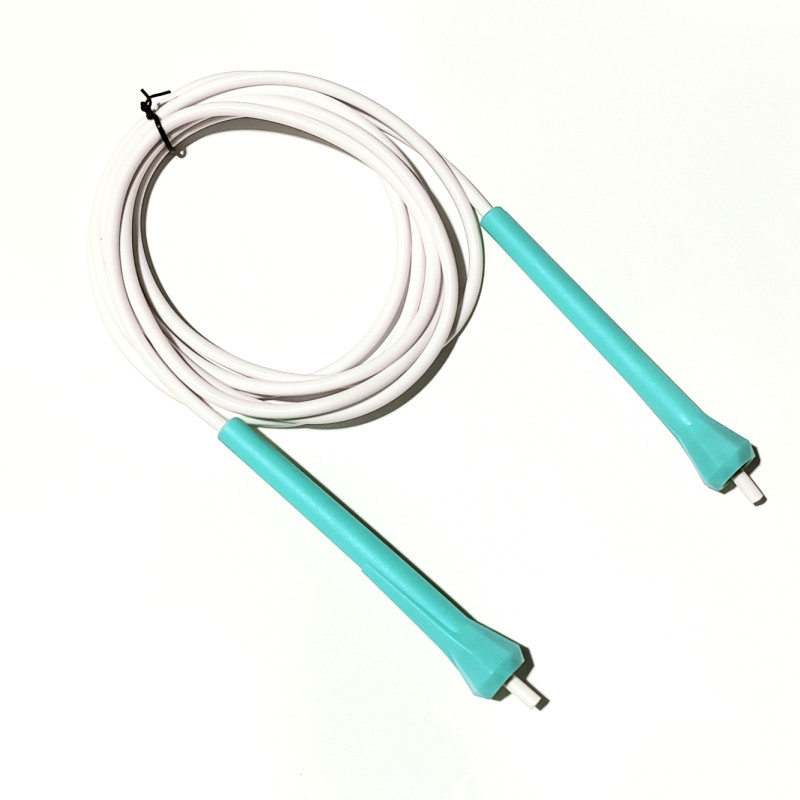 NEVERTOOLATE 12 cm maža rankena 95 gramai 5 mm x 2,8 m tvirta minkšta 80A PVC praleidžiamoji virvė šokinėjimo virvė vaikams suaugusiųjų fitneso pradedančiųjų pratimai