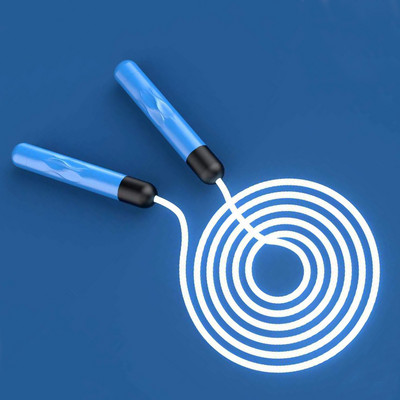 Šviečiančios šviesos diodų šokinėjimo virvės šokinėjimo lynai vaikams, suaugusiems, reguliuojami šokinėjimo lynai, nešiojami kūno rengybos sporto įrenginiai, pratimai namuose