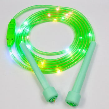 Захранвано с батерии LED въже за скачане за деца Забавно електронно скачащо въже с удобен захват Идеално фитнес оборудване за домашен фитнес