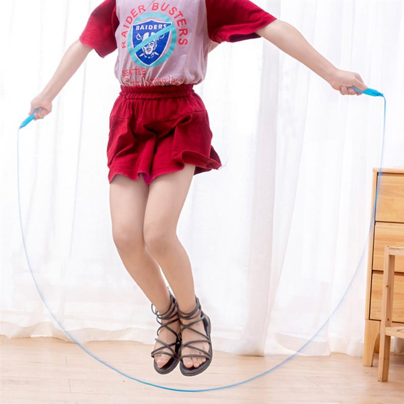 8 tk. Värvilised plastist hüppenöörid Laste mänguasjad, väikelapsed õues, treenivad lapsed, hüppenöörid kõhulihaste treeningnöör (juhuslik värv)