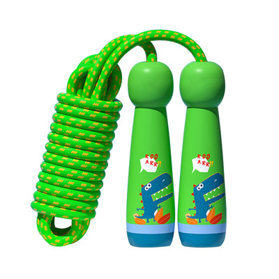 Lapsed hüppenööriga õuetegevus Lasteaiamäng Lapsed armsad koolipuidust käepidemega õpilase kingitus, reguleeritav hüppe multifilm