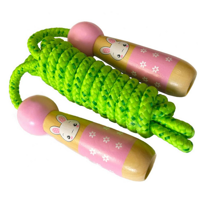 Coarda de fitness Sport Culturism Copii Sari Desene animat Mâner din lemn Sârmă de sărit