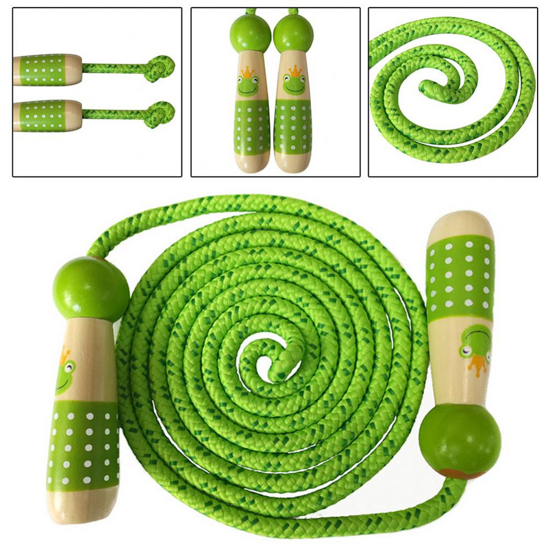 Coarda de fitness Sport Culturism Copii Sari Desene animat Mâner din lemn Sârmă de sărit