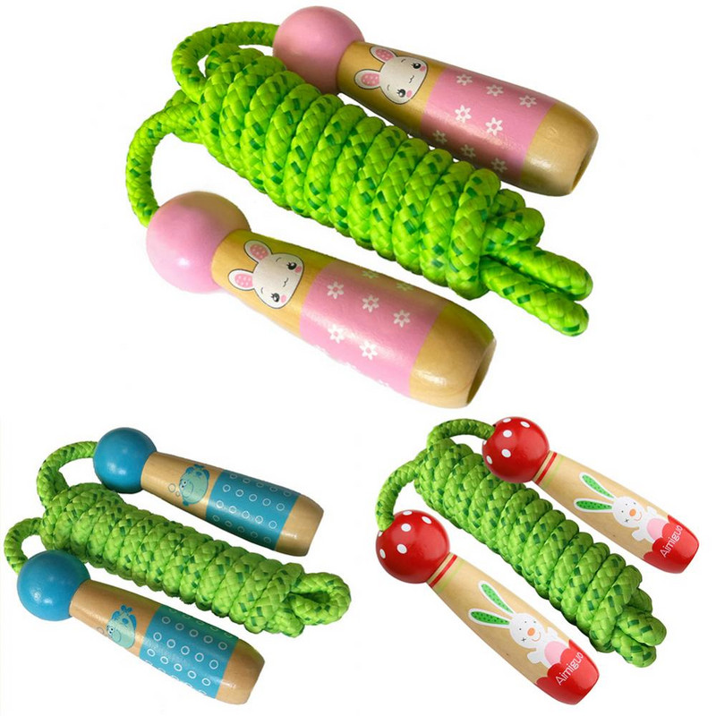 Coarda de fitness Sport Culturism Copii Sari Desene animat Mâner din lemn Sârmă de sărit