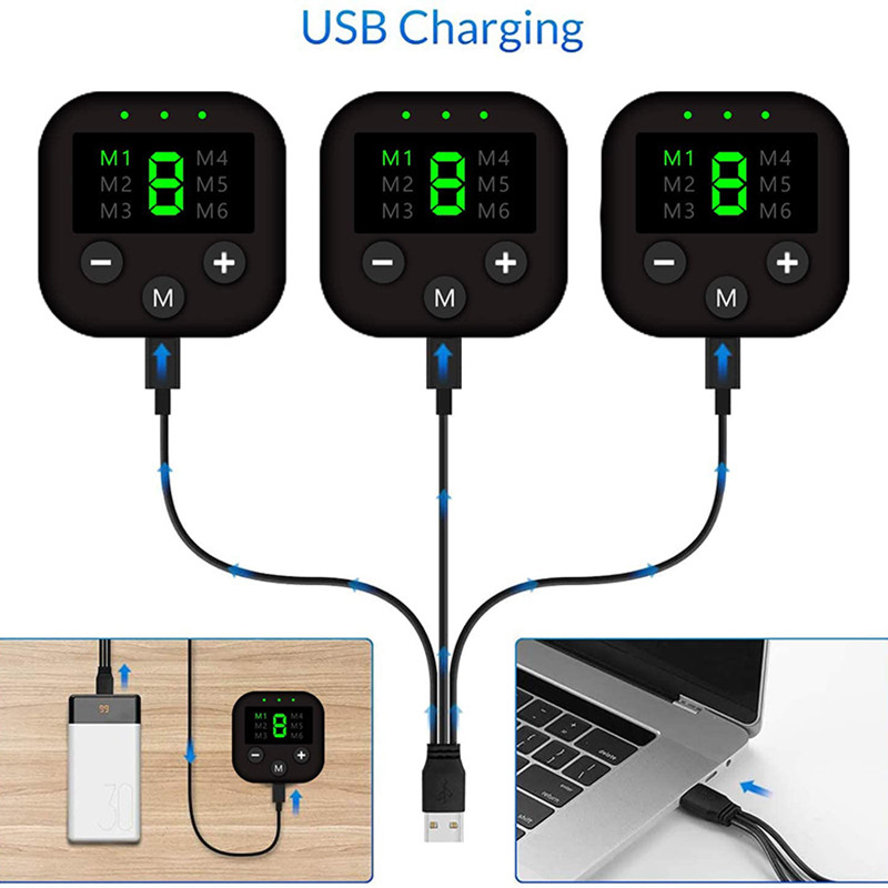 Kõhulihaste stimulaator EMS ABS treener Elektrostimulatsioon Lihased Tooner Kodu Jõusaal Fitnessiseadmed USB Recharge Dropship