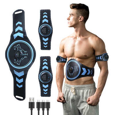 EMS Muscle Stimulator Abdominal Toner ABS Trainer Ασύρματη επαναφόρτιση USB ζώνη αδυνατίσματος σώματος Απώλεια βάρους Fitness Shaping Home Gym