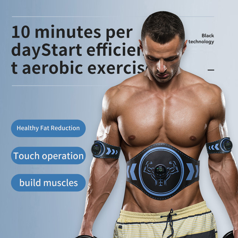 EMS Muscle Stimulator Kõhutooner ABS Treener Wireless USB Recharge Body Salendav Vöö Kaalulangus Fitness Shaping Kodus jõusaal