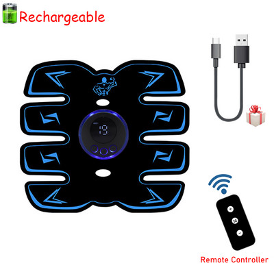 Smart EMS lihasstimulaator Treener Kõhutreening Kaalulangus Kleebised Smart Electric Fitness Massager lihasmassaaž