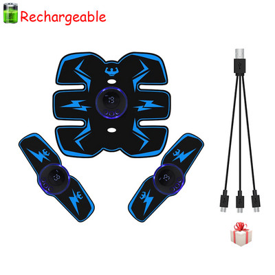 Smart EMS lihasstimulaator Treener Kõhutreening Kaalulangus Kleebised Smart Electric Fitness Massager lihasmassaaž