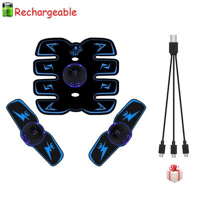 Smart EMS lihasstimulaator Treener Kõhutreening Kaalulangus Kleebised Smart Electric Fitness Massager lihasmassaaž