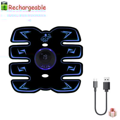 Smart EMS lihasstimulaator Treener Kõhutreening Kaalulangus Kleebised Smart Electric Fitness Massager lihasmassaaž