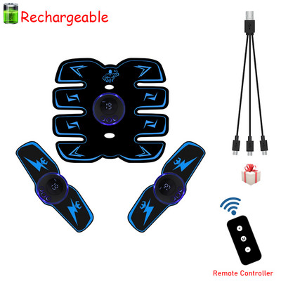 Smart EMS lihasstimulaator Treener Kõhutreening Kaalulangus Kleebised Smart Electric Fitness Massager lihasmassaaž