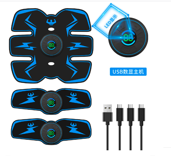 Smart EMS lihasstimulaator Treener Kõhutreening Kaalulangus Kleebised Smart Electric Fitness Massager lihasmassaaž