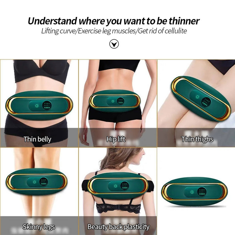Масажор за отслабване на тялото Електрически мускулен стимулатор Масажор за целулит за тяло Отслабване на гърба Колан за отслабване на корема Изгаряне на мазнини