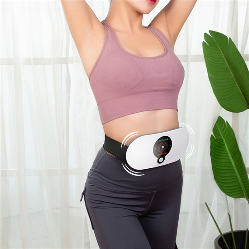 Elektriline kõhumassaaži keha salendav vöö lihastimulaator USB laadimisvöötreening Kantav seljamassaaži parandab vöökohta