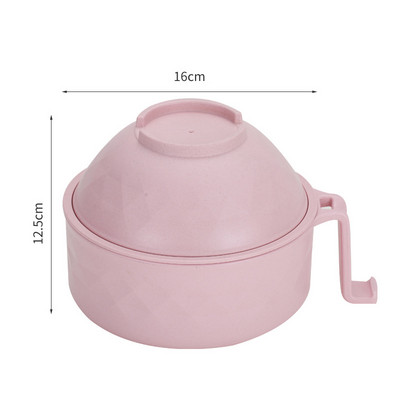 6 tk/komplekti suur loominguline kiirnuudlikauss koos kaanega bambuskiust Bento Box õpilaste lõunakarbiga nuudlikaussi supikaussi komplekt