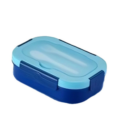 1300 ML Bento kutija za ručak za djecu Posuda s 4 odjeljka za pohranu hrane s vilicom i žlicom u mikrovalnoj pećnici Posuđe za jelo koje se može prati u zamrzivaču