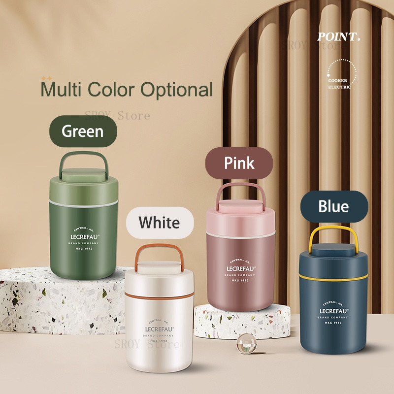 Vakuumska termalna kutija za ručak sa žlicom Izolirana vrećica za ručak u mikrovalnoj pećnici Grijač hrane Šalica za juhu Bento Kutija za ručak za djecu Termos posuda