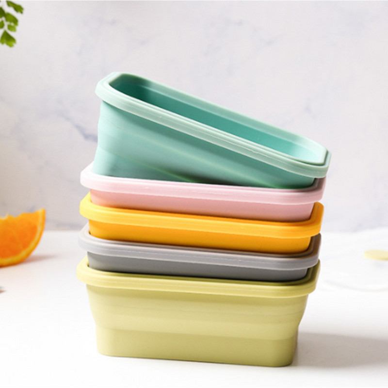 350-850 ml silikoonist lõunasöögikarp, toidu säilituskonteiner mikrolaineahjuga kaasaskantav kauss, soojendus lõunasöögikarp matkamiseks õues