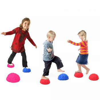 1Pcs Half Sphere Yoga Balls Balance Stepping Stones Деца Момчета Момичета Деца Игри за възрастни Фитнес Масаж Спортни развлечения