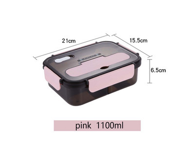 Cutie de prânz Bento pentru copii, lucru portabilă, depozitare alimente, mic dejun, izolată, prevenirea scurgerilor, la microunde, gustări, preparate pentru masă.