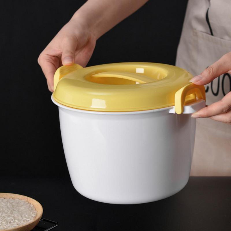 Mikrobangų ryžių garintuvas Gera izoliacija Bento priešpiečių dėžutė Ryžių garinimo puodas Mikrobangų krosnelė ryžių viryklė Daržovių nešiojamas virtuvės indas