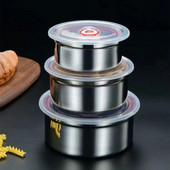 304 roostevabast terasest söögikarbi krõbeda kaanega, suletud kaasaskantav kauss, küpsetatav 400/700/1000 ml lõunasöögikarbi külmutuskast