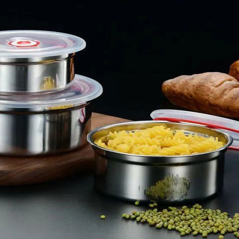 304 roostevabast terasest söögikarbi krõbeda kaanega, suletud kaasaskantav kauss, küpsetatav 400/700/1000 ml lõunasöögikarbi külmutuskast