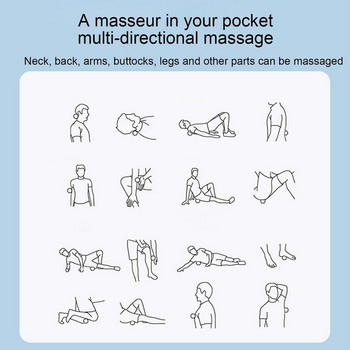 Топка за масаж на крака Масажор с топка за задействане на точки Твърди топки за масаж Физическо лечение Дълбок тъкан Миофасциален масаж за освобождаване