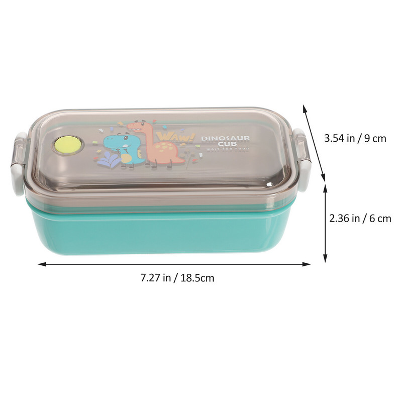 Gyermek Bento Box Rozsdamentes Acél Ebéd Doboz Rajzfilm Bento Box Élelmiszertároló Gyerek Gyümölcsdoboz