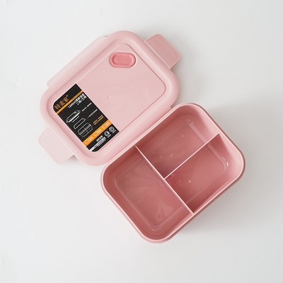 Bambusest fiiberrest lõunakarp Mikrolaineahjus töötav hermeetiline Bento Box Lastele mõeldud õpilase Täiskasvanutele Toidukonteinerid Moodne ristkülikuvõre