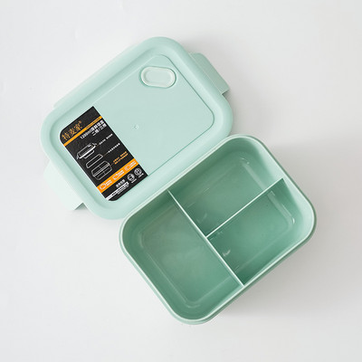 Bambusest fiiberrest lõunakarp Mikrolaineahjus töötav hermeetiline Bento Box Lastele mõeldud õpilase Täiskasvanutele Toidukonteinerid Moodne ristkülikuvõre