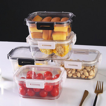 Запечатана кутия за съхранение Видима запечатана кутия за плодове Удебелена трапезария Кухня Хладилник Контейнер за съхранение на храна Устойчив на течове