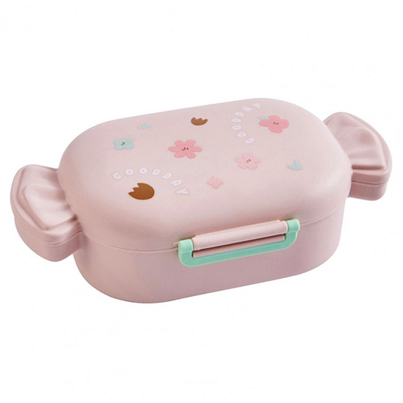 Priešpiečių dėžutė be kvapo Maisto klasės Bento dėžutė Animacinis filmas, lengvai valomas 2 tinkleliai maisto konteinerių pakuotė ryžiai PP medžiaga saldainių formos pietų dėžutė