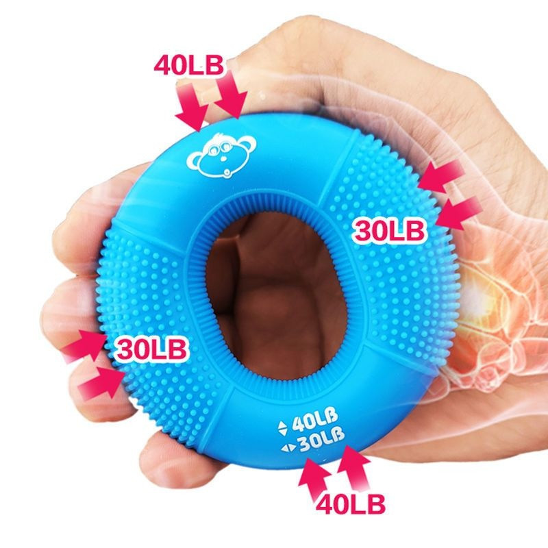 10-60 LB silikoninė reguliuojama rankena Suimamas žiedinis pirštas dilbis treniruoklis riešo plečiamasis raumenų treniruoklis, treniruotės treniruoklių salė, fitnesas