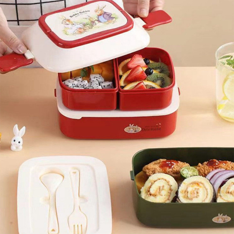 Prenosný obedár pre dievčatá, školské deti, piknikový bento box, mikrovlnná rúra, potravinová krabička s priehradkami na skladovanie