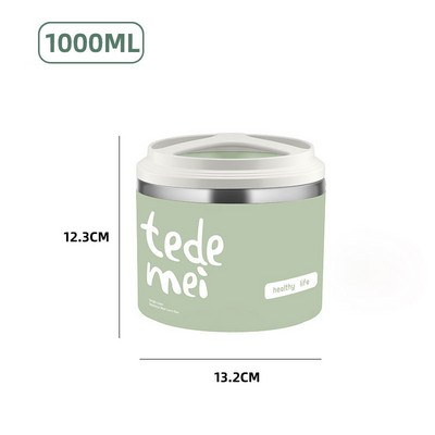 Šalica za juhu od nehrđajućeg čelika 304 Izolirana zatvorena šalica za vodu za doručak Prijenosna limenka za juhu Šalica za mlijeko Slatka kutija za ručak