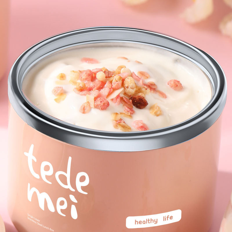 Šalica za juhu od nehrđajućeg čelika 304 Izolirana zatvorena šalica za vodu za doručak Prijenosna limenka za juhu Šalica za mlijeko Slatka kutija za ručak