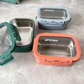 Cutie de prânz izolată din oțel inoxidabil, cutie de prânz pentru școală, cutie bento pentru studenți cu microunde, cu masa, bol portabil