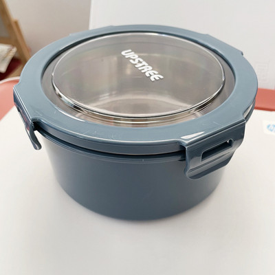 Cutie de prânz izolată din oțel inoxidabil, cutie de prânz pentru școală, cutie bento pentru studenți cu microunde, cu masa, bol portabil