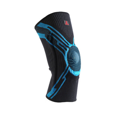 WOSWEIR 1 PC Genunchiere de baschet căptușite cu silicon pentru genunchi pentru susținerea articulațiilor Protector de mâneci de compresie pentru fitness