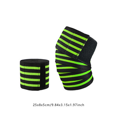 1 KOM 2,5 M*8 CM Trake pod tlakom za fitness Noge za dizanje utega Oblozi za trening kompresije koljena Elastični zavoji Sportski jastučići za koljena