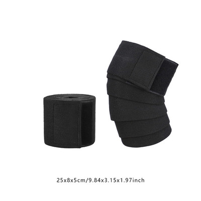 1 KOM 2,5 M*8 CM Trake pod tlakom za fitness Noge za dizanje utega Oblozi za trening kompresije koljena Elastični zavoji Sportski jastučići za koljena